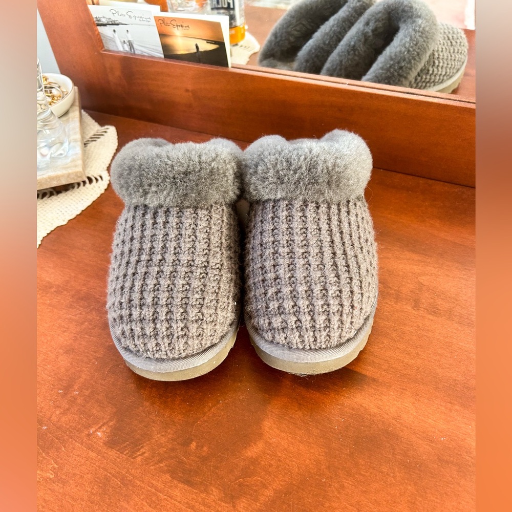Cozy Gray Knit UGGS